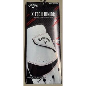 CALLAWAY GOLF X TECH JUNIOR GOLF GLOVE JM REG-Left Junior- NEW